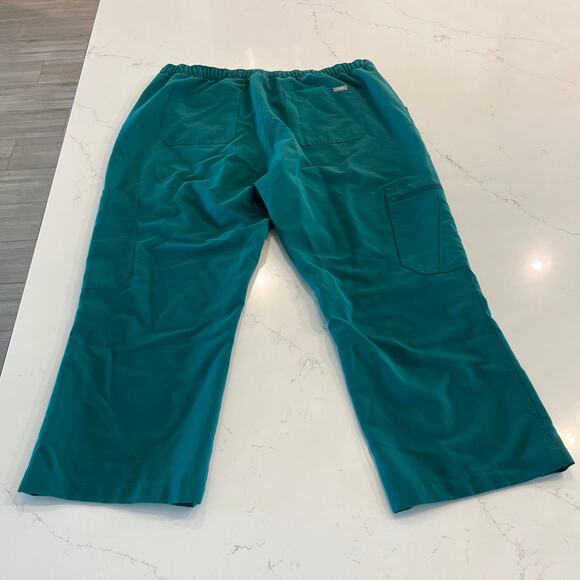 FIGS Cairo Cargo Scrub‎ Pants Green Size XXL Short Hemmed - Picture 2 of 5